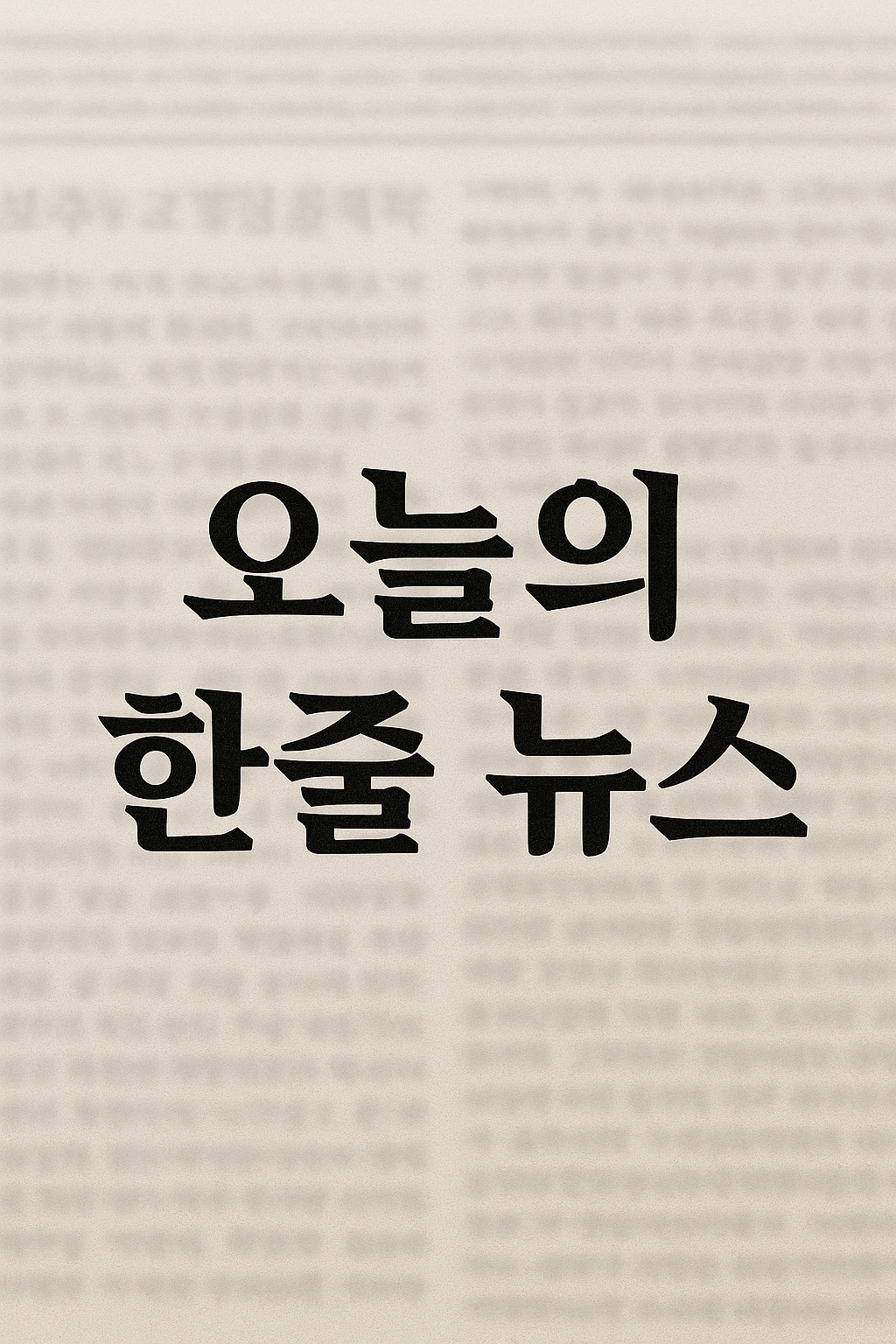 오늘의 뉴스